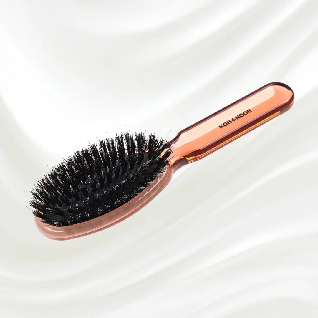 KOH-I-NOOR All Seasons Mixed Bristle Brush - Boar & Nylon for Normal to Thick Hair