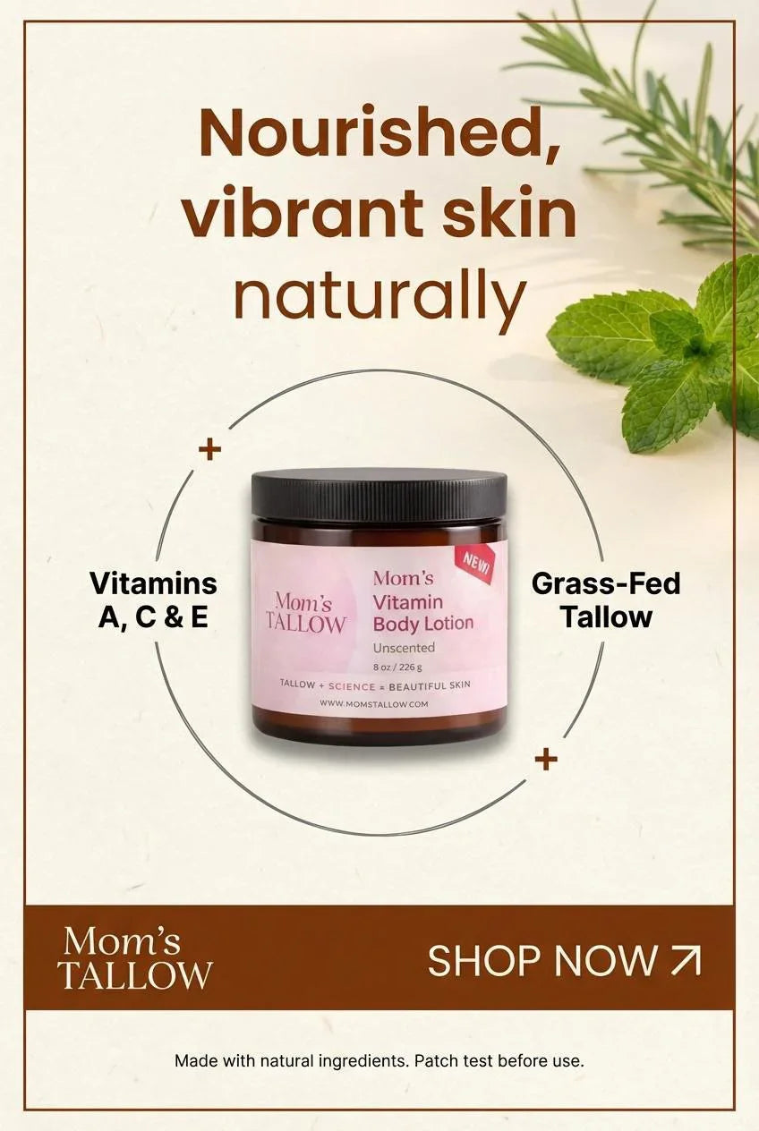 Mom’s Tallow Vitamin-Infused Tallow Body Lotion