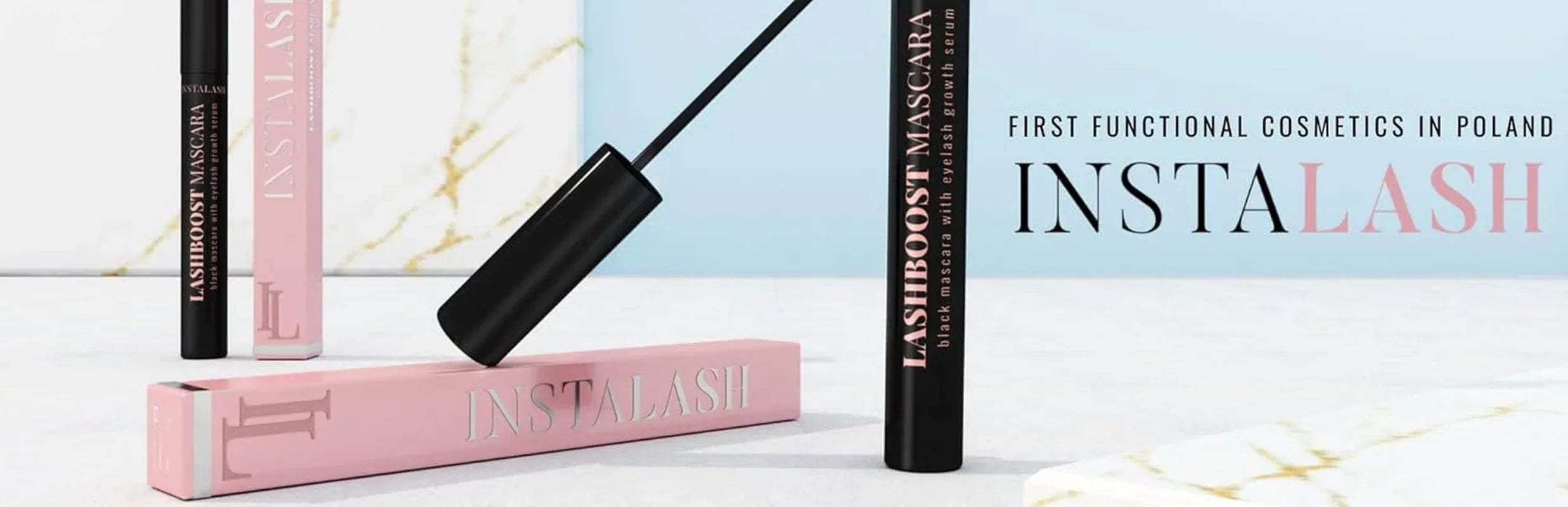 Lashboost Mascara with Lash Growth Serum | Advanced Eyelash Enhancing Serum Infused Black Mascara | Eyelash Treatment Helps Boost Lash Length, Volume & Definition 10Ml