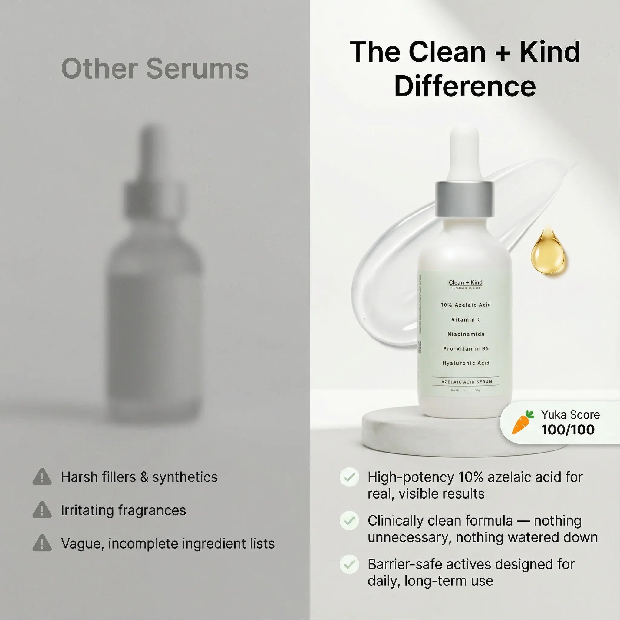 Clean + Kind Azelaic Face Serum