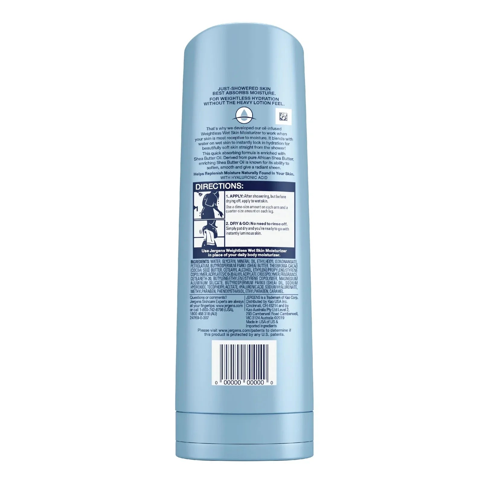 Jergens Wet Skin Moisturizer 10 Fl Oz in Shower Lotion with Shea Butter Oil