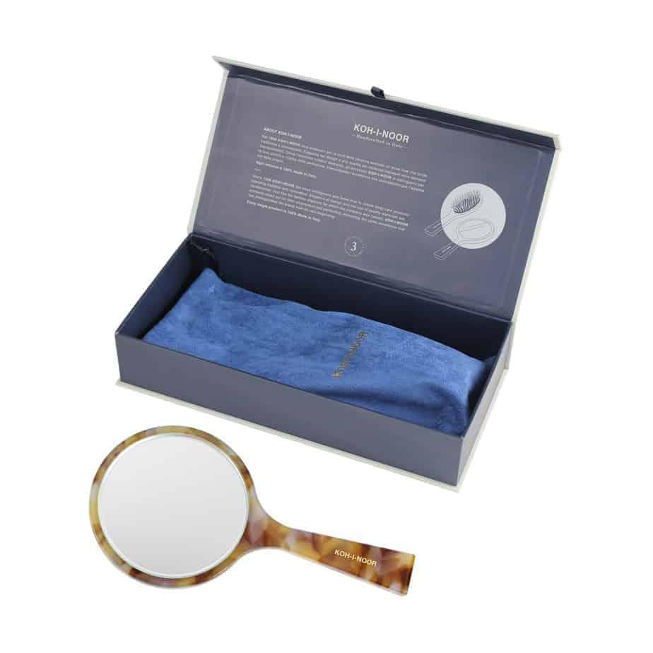 KOH-I-NOOR Luxury Hand Mirror - Honey Yellow | German Glass