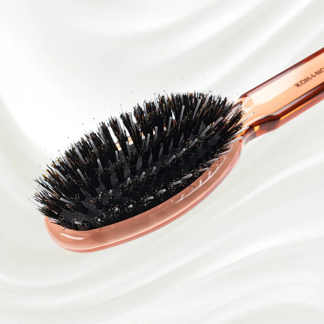 KOH-I-NOOR All Seasons Mixed Bristle Brush - Boar & Nylon for Normal to Thick Hair