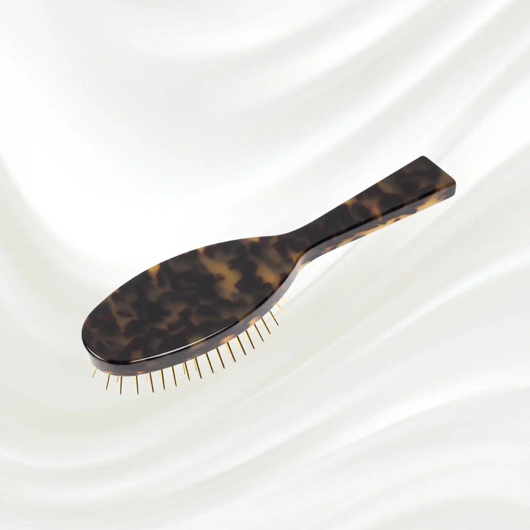 KOH-I-NOOR Luxury Pneumatic Hair Brush - Gold Pins & Cellulose Acetate