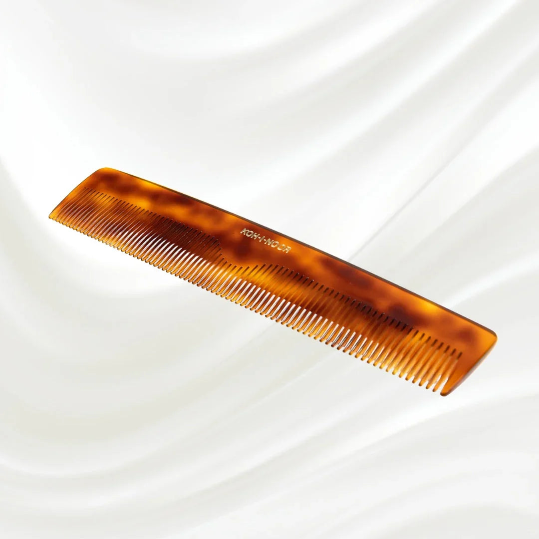 KOH-I-NOOR Jaspè Dual-Tooth Comb for Detangling & Smoothing