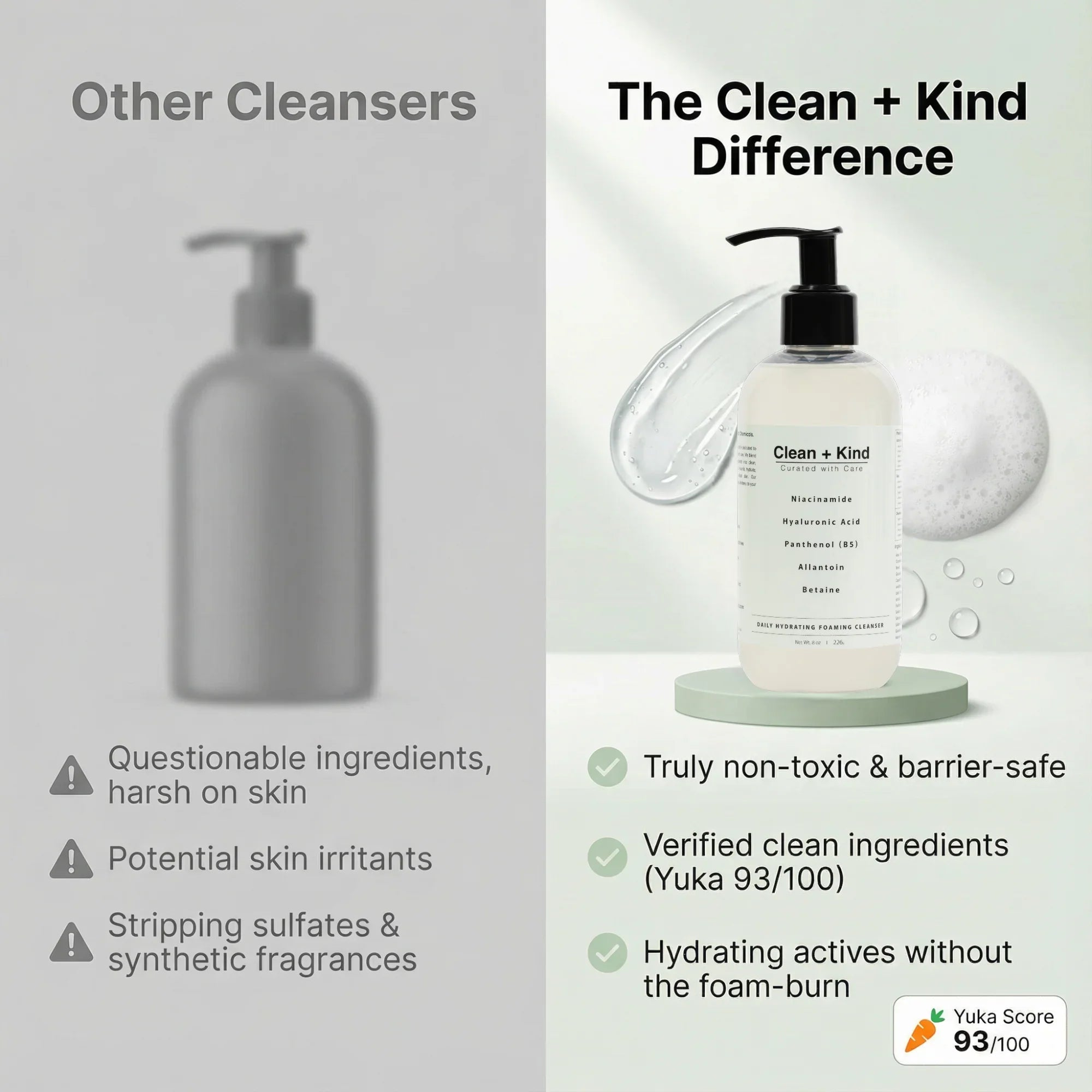Clean + Kind Daily Facial Cleanser