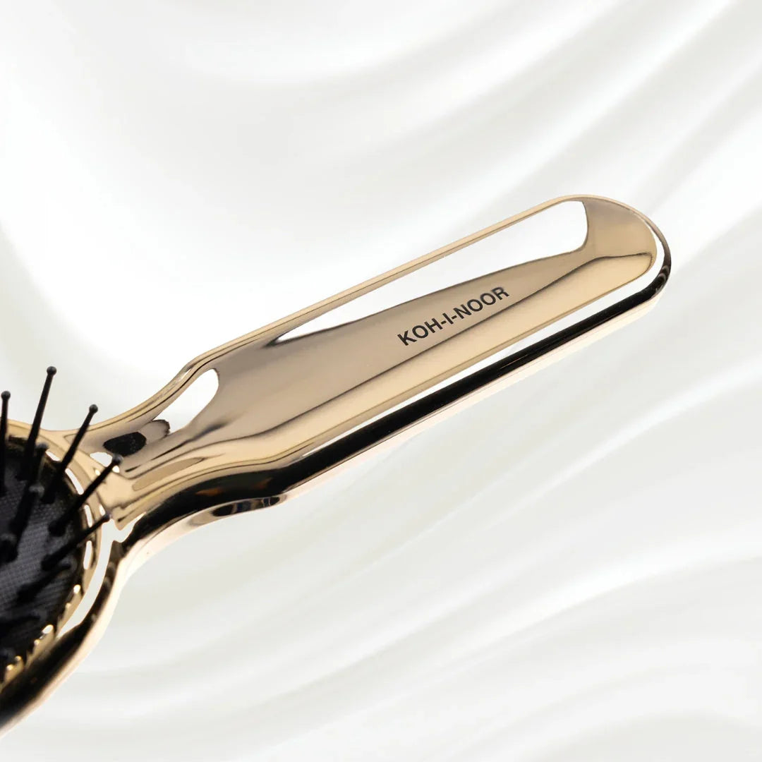 KOH-I-NOOR Metallic Pneumatic Oval Synthetic Pin Hairbrush