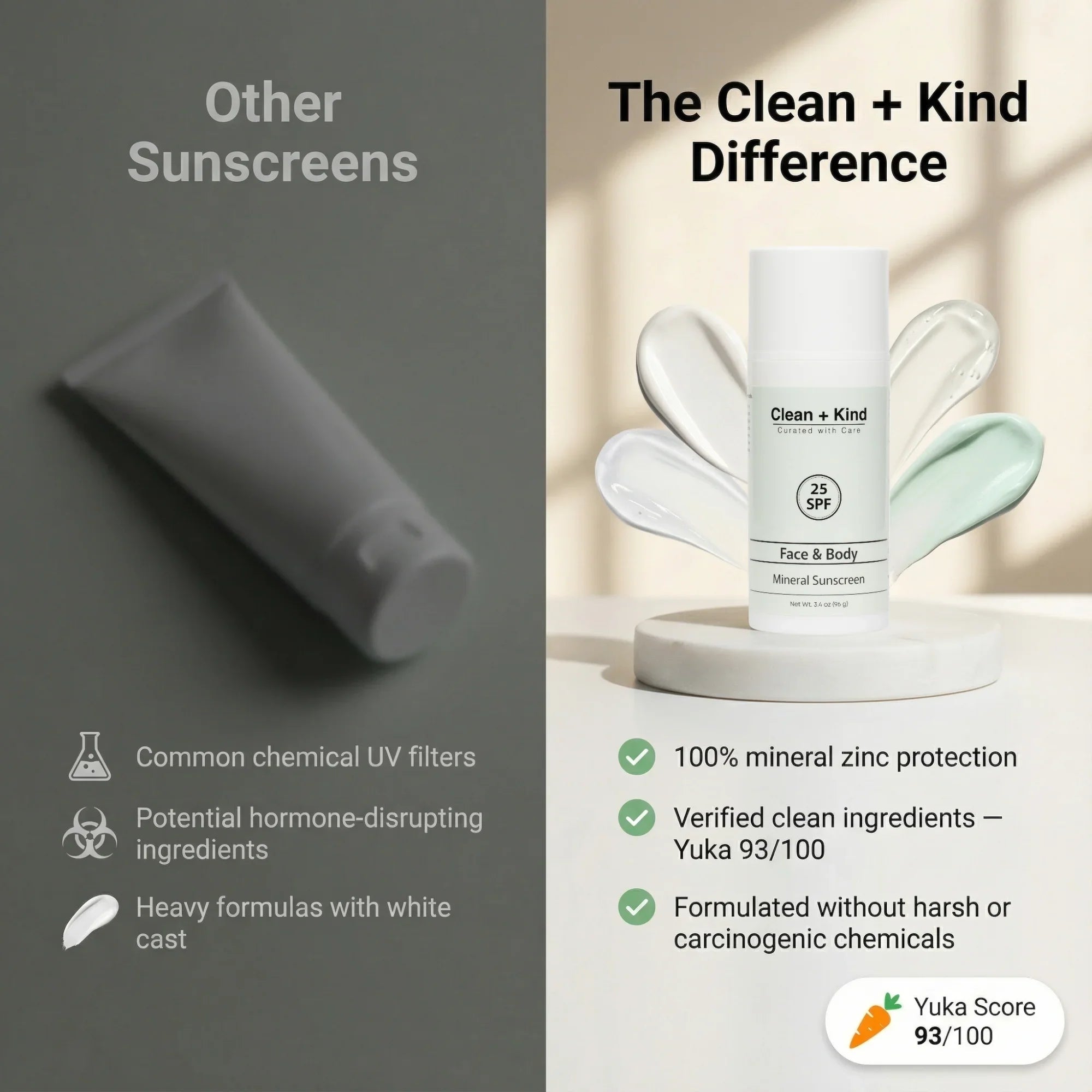 Clean + Kind Tallow Mineral Sunscreen