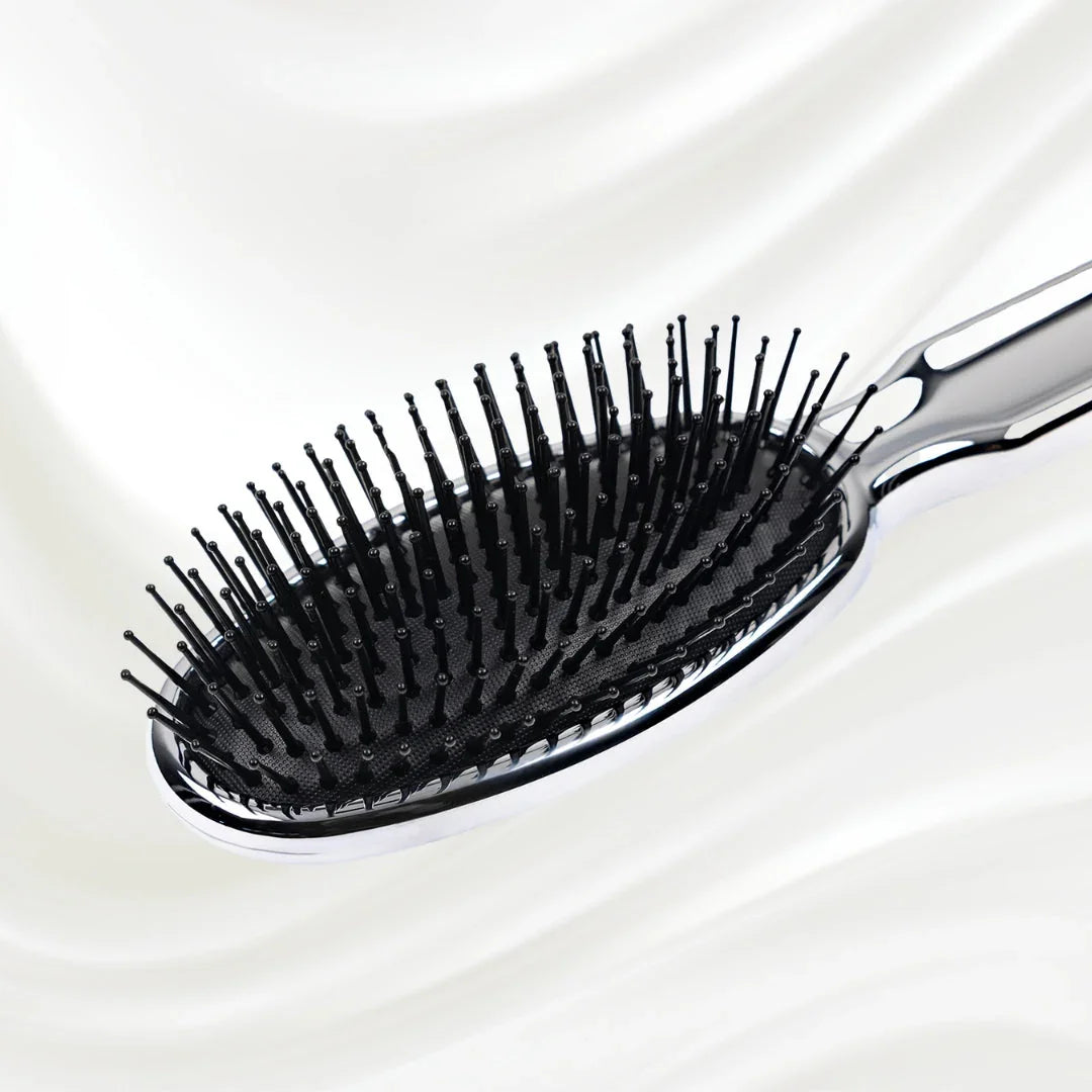 KOH-I-NOOR Metallic Pneumatic Oval Synthetic Pin Hairbrush