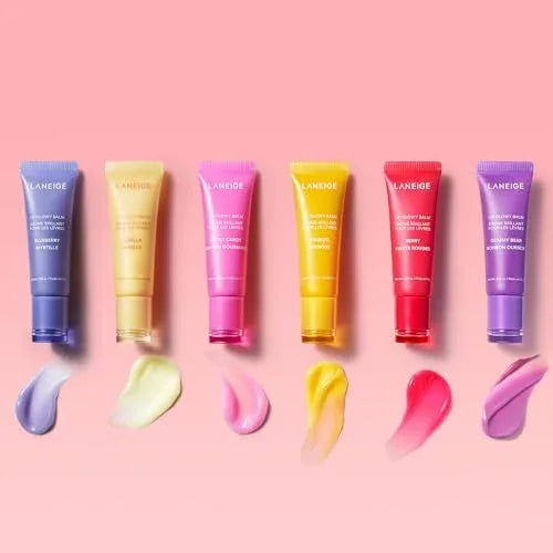 LANEIGE Lip Glowy Balm, Berry: Sheer Tinted Lip Moisturizer with Shea Butter