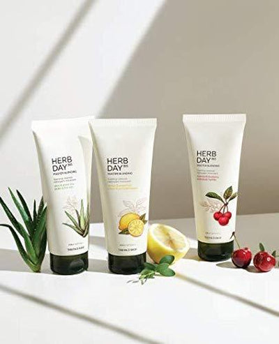 The Face Shop Herb Day 365 Master Blending Cleansing Foam Aloe & Green Tea Facial Cleanser - Image 2