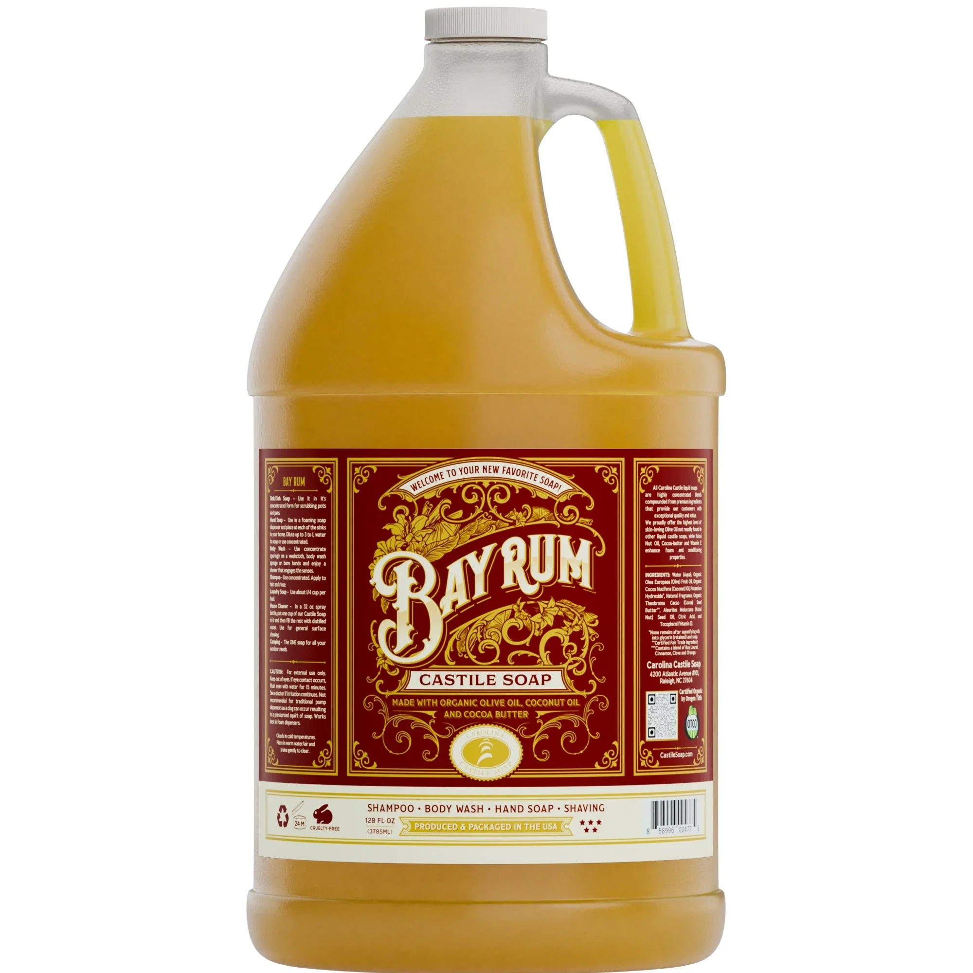 Carolina Castile Soap Bay Rum Castile Soap