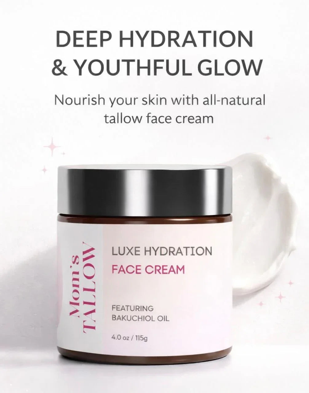 Mom’s Tallow Luxe Hydration Tallow Face Cream