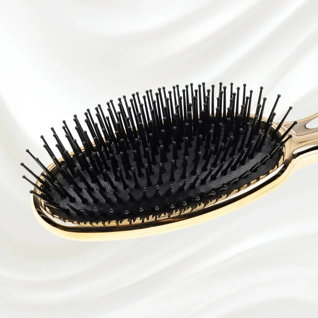 KOH-I-NOOR Metallic Pneumatic Oval Synthetic Pin Hairbrush