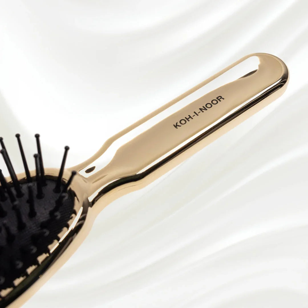KOH-I-NOOR Metallic Pneumatic Oval Synthetic Pin Hairbrush