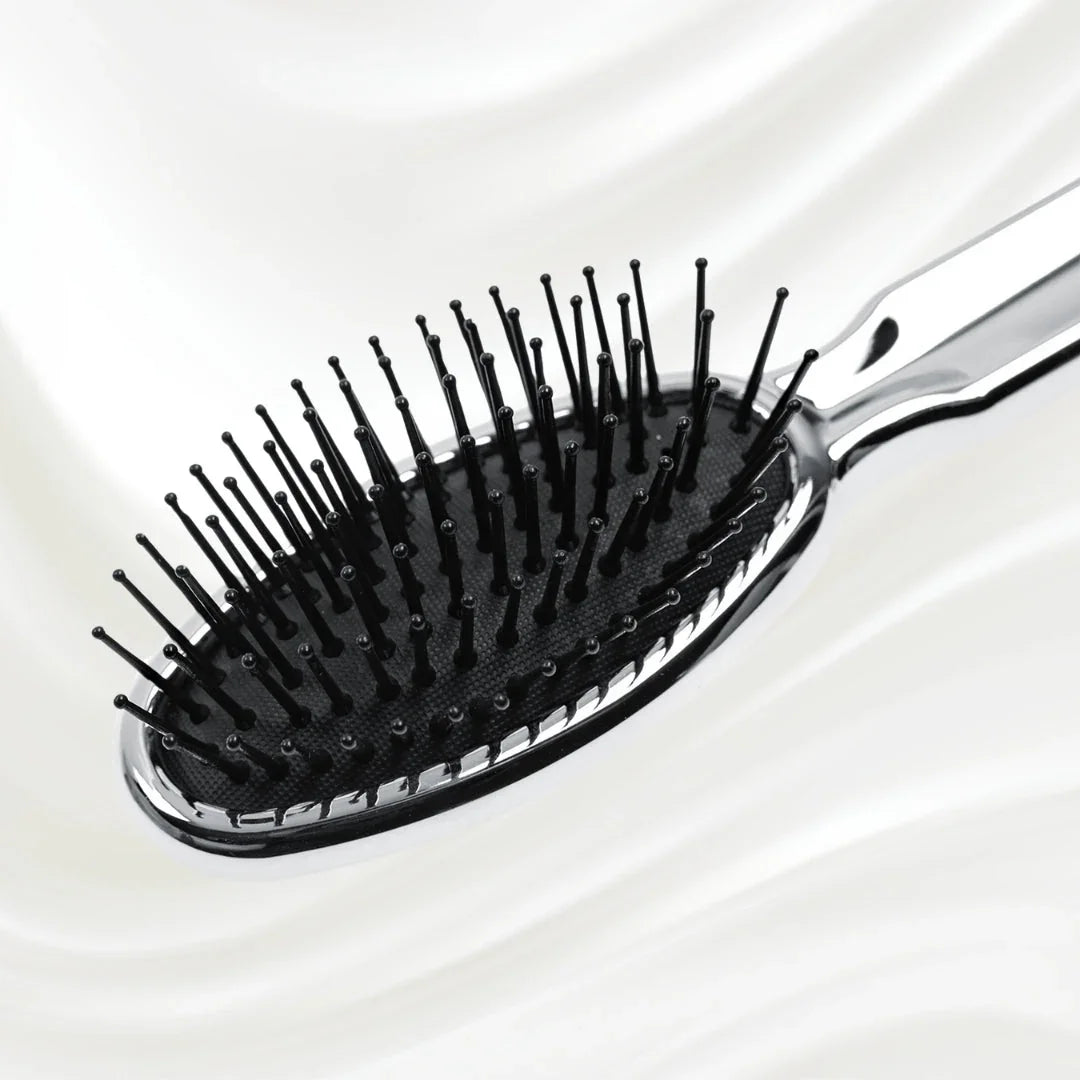 KOH-I-NOOR Metallic Pneumatic Oval Synthetic Pin Hairbrush