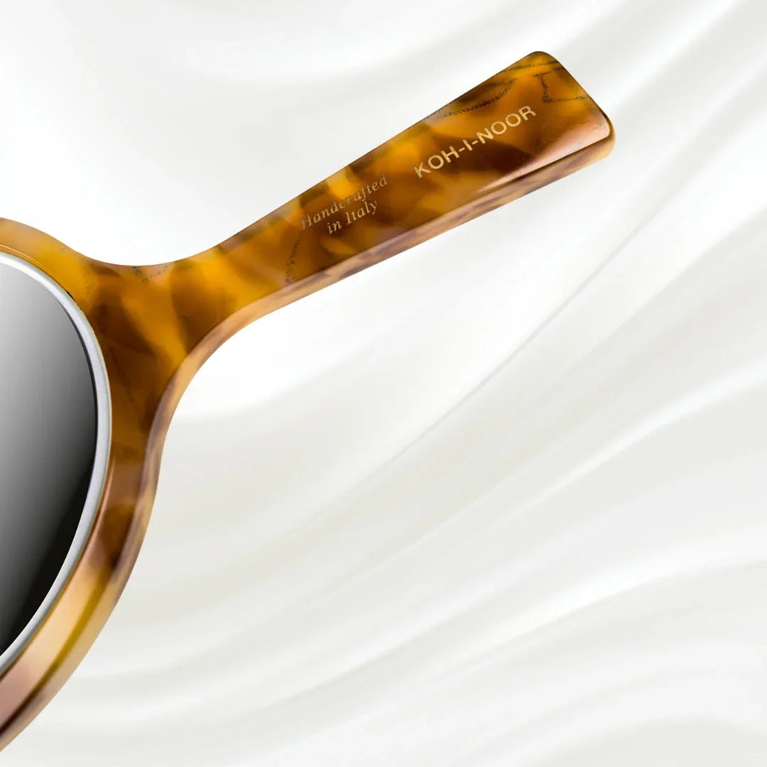 KOH-I-NOOR Luxury Hand Mirror - Honey Yellow | German Glass