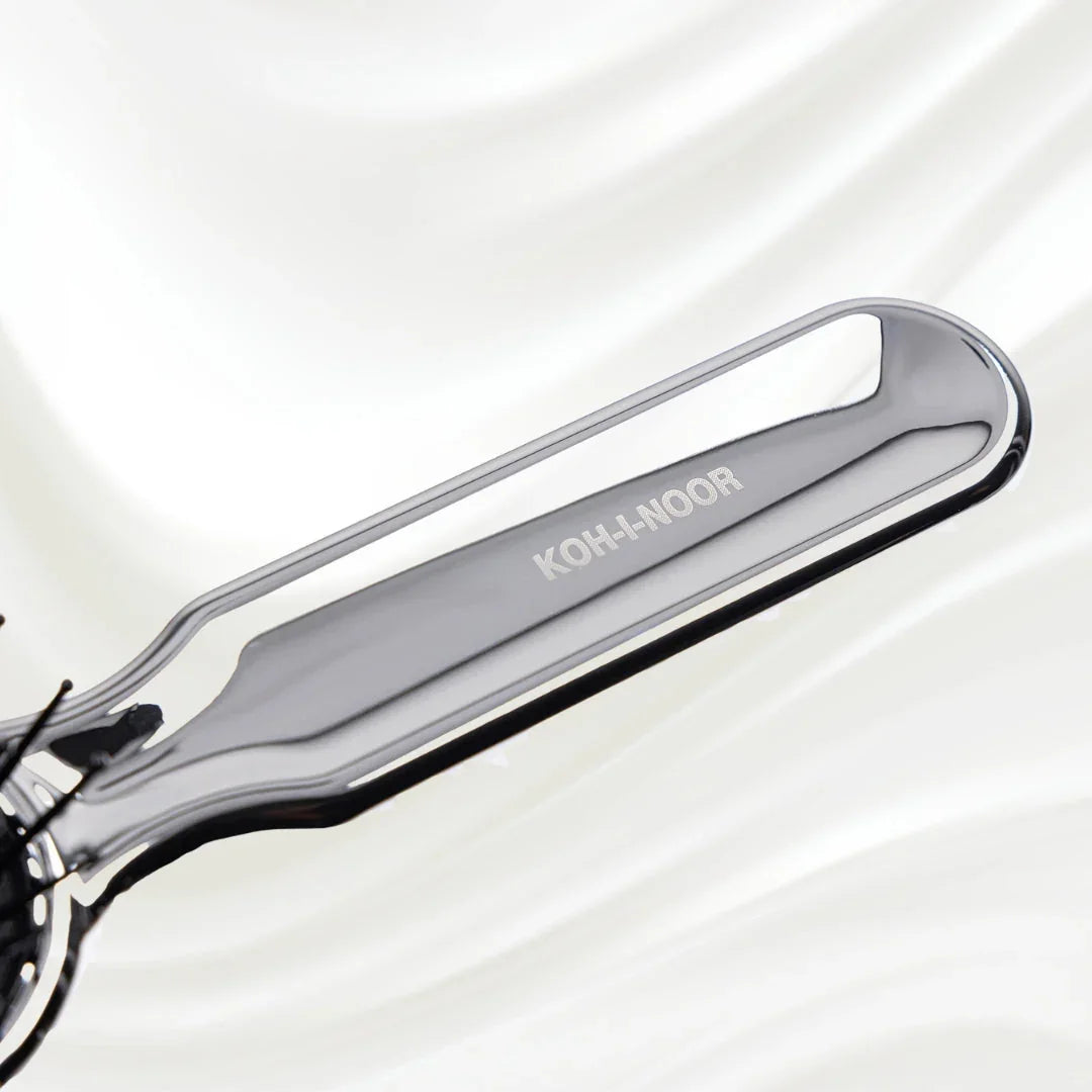 KOH-I-NOOR Metallic Pneumatic Oval Synthetic Pin Hairbrush