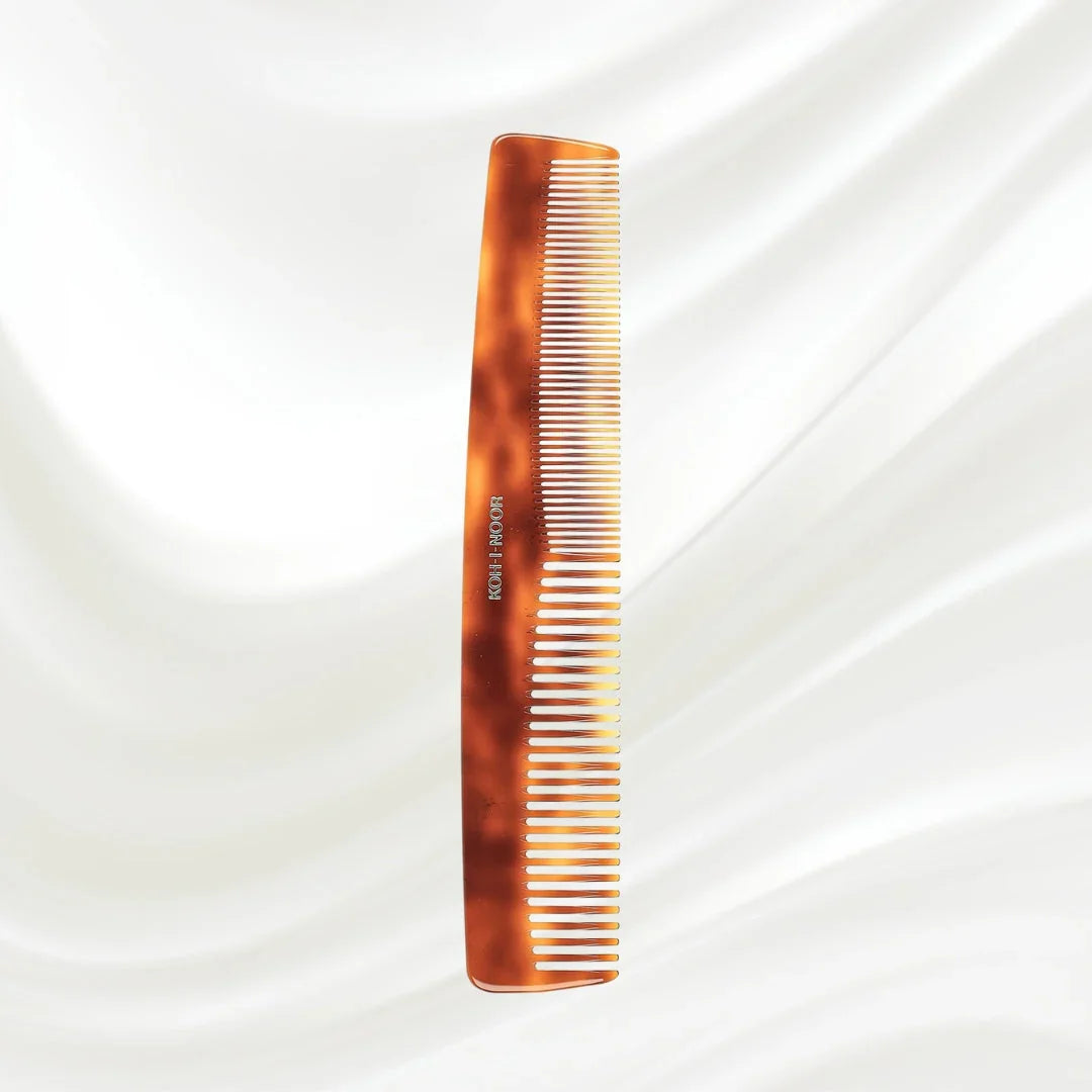 KOH-I-NOOR Jaspè Dual-Tooth Comb for Detangling & Smoothing