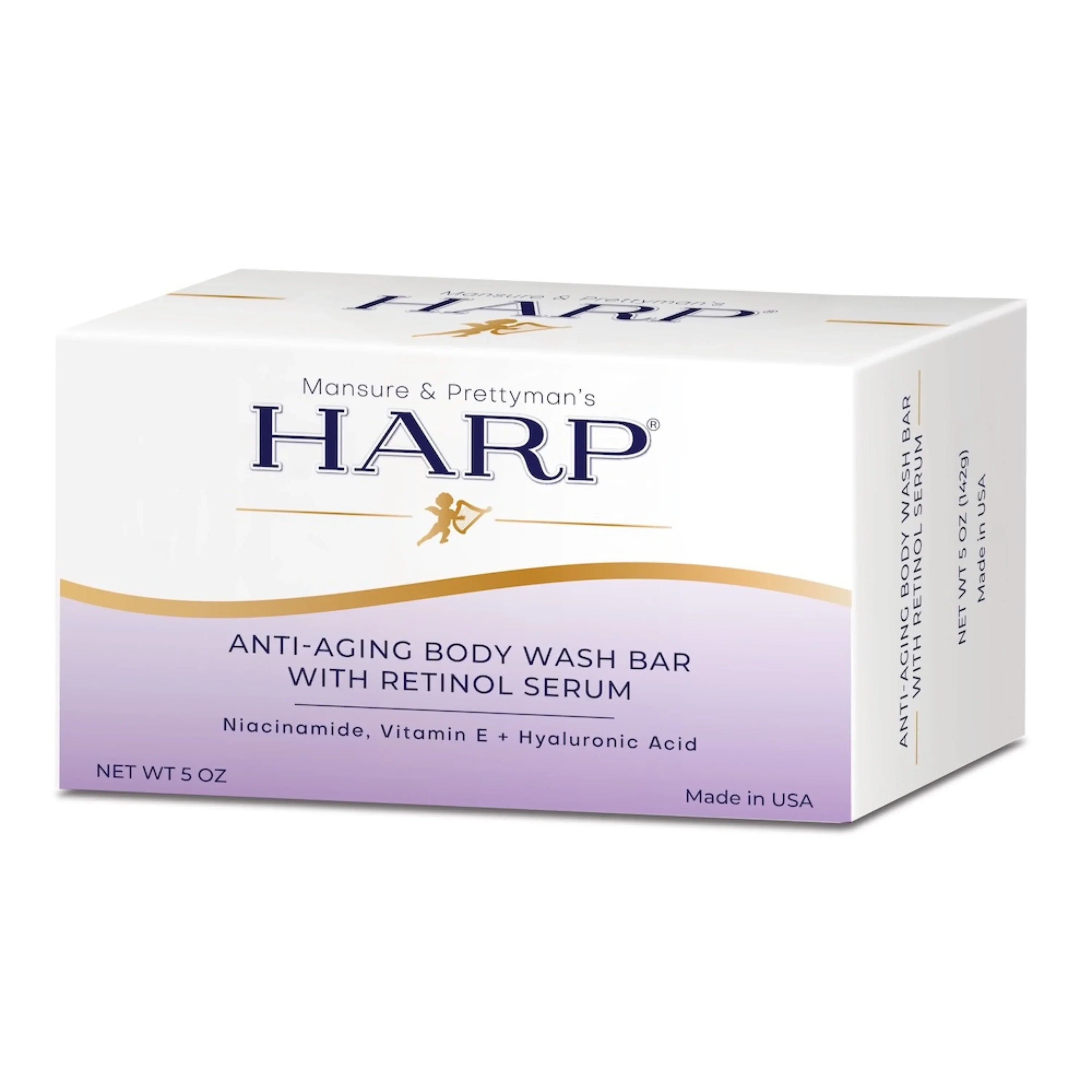 Mansure & Prettyman's HARP HARP® Anti-Aging Body Wash Bar with Retinol – pH Balanced