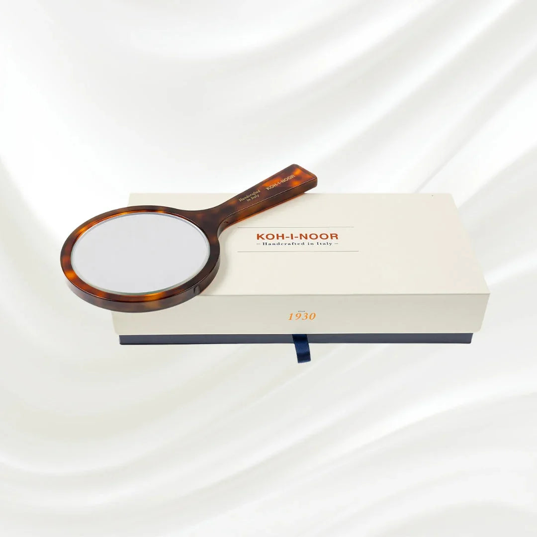 KOH-I-NOOR Luxury Hand Mirror - Classic Tortoiseshell