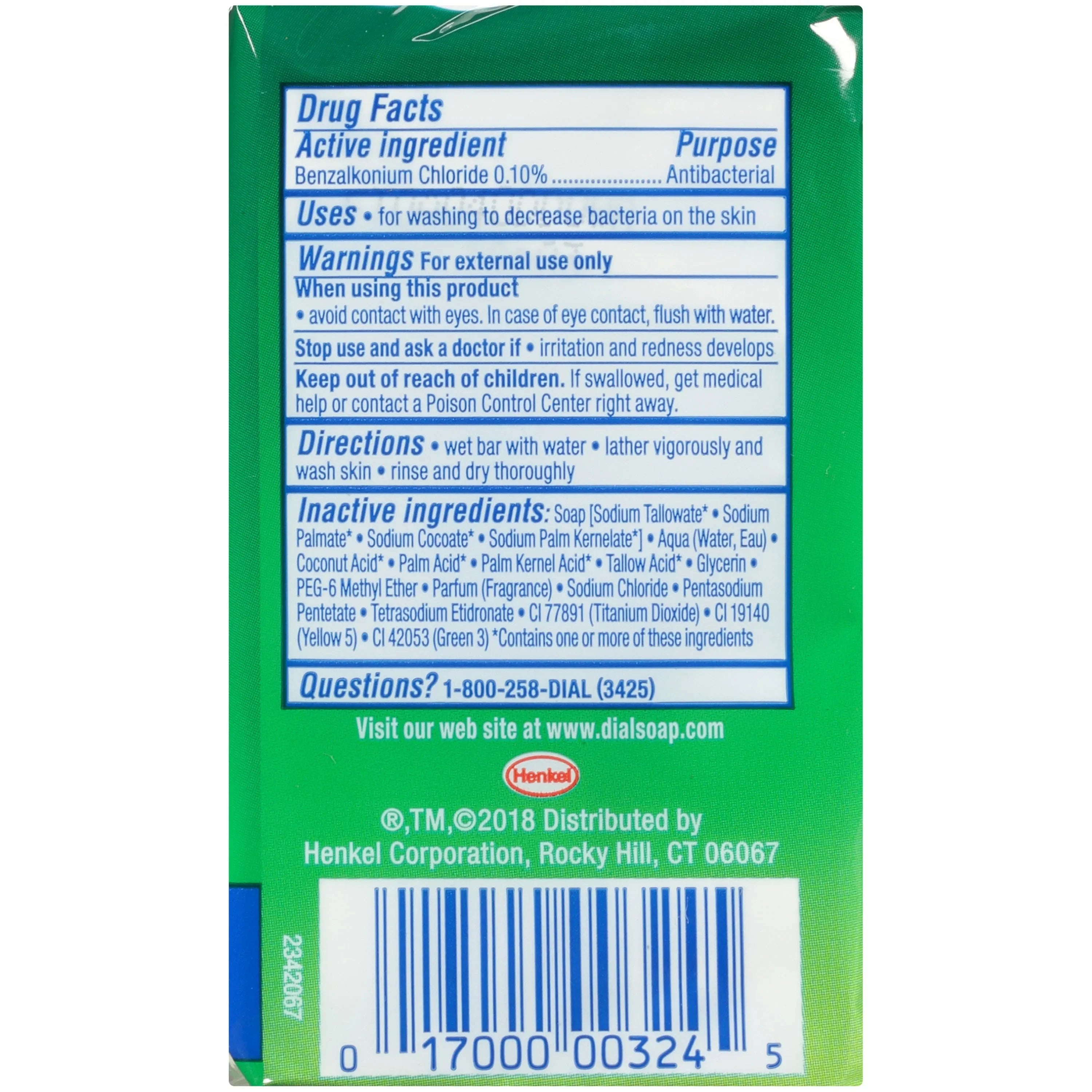 'Mountain Fresh' 4-Ounce Antibacterial Deodorant Soap 3 Pack