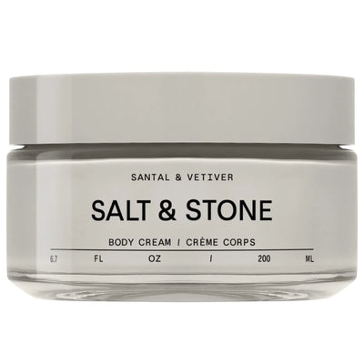 Salt & Stone Body Cream – Santal & Vetiver with Seaweed Extracts, Spirulina & Squalane (6.7 fl oz) - Image 1