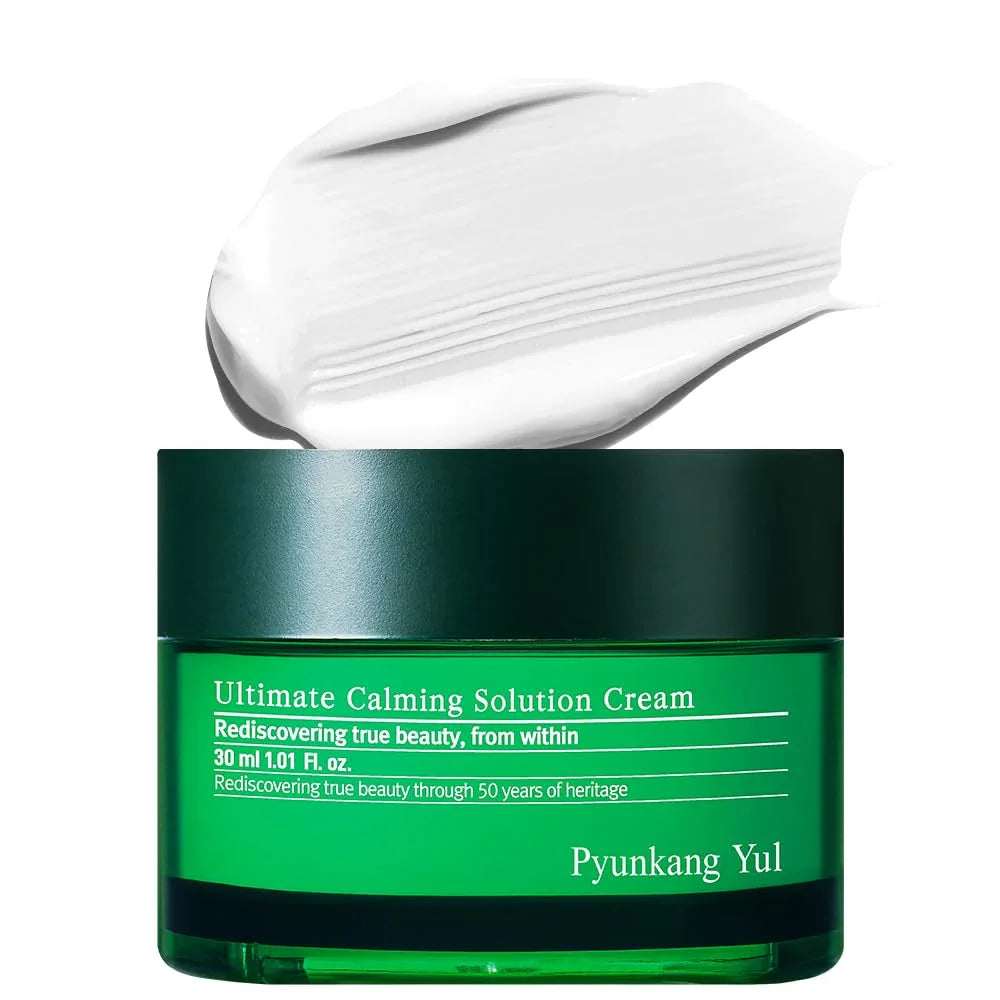 Pyunkang Yul Ultimate Calming Solution Cream for Sensitive Skin - Calms & Soothes Redness with Cica & Tea Tree