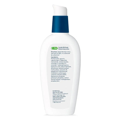 CeraVe Facial Moisturizing Lotion, Night Cream with Hyaluronic Acid and Niacinamide - Image 2