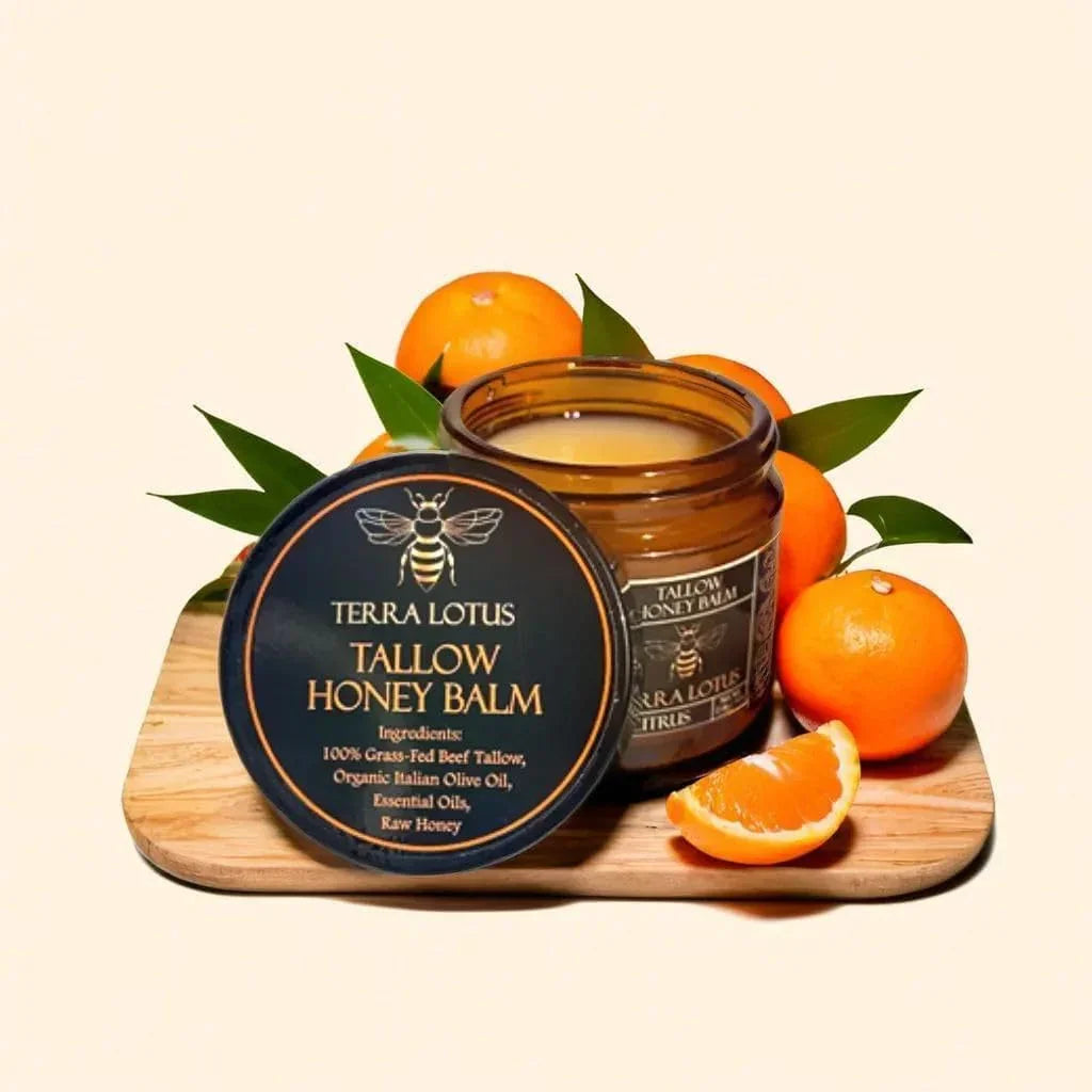 Terra Lotus - Organic Grass-Fed Beef Tallow Balm with Raw Honey