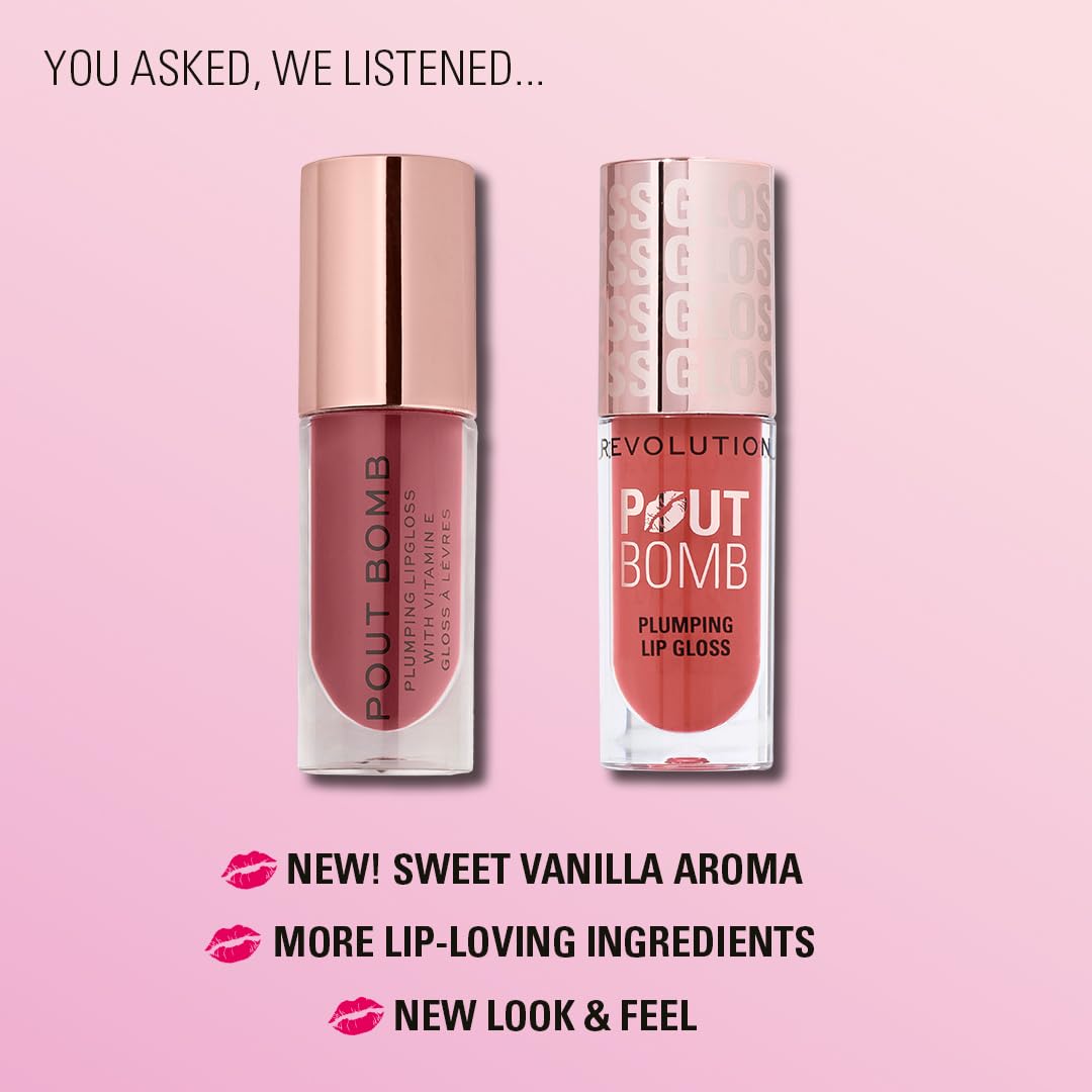 Revolution Glaze Clear Lip Plumping Gloss
