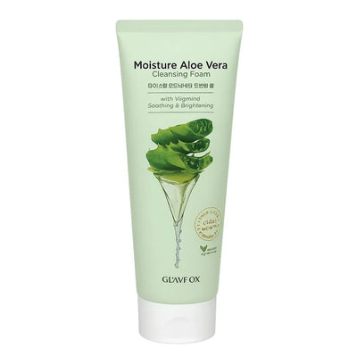 Glamfox Aloe Vera Cleansing Foam with Vitamin C, 5.29 Fl Oz - Image 1