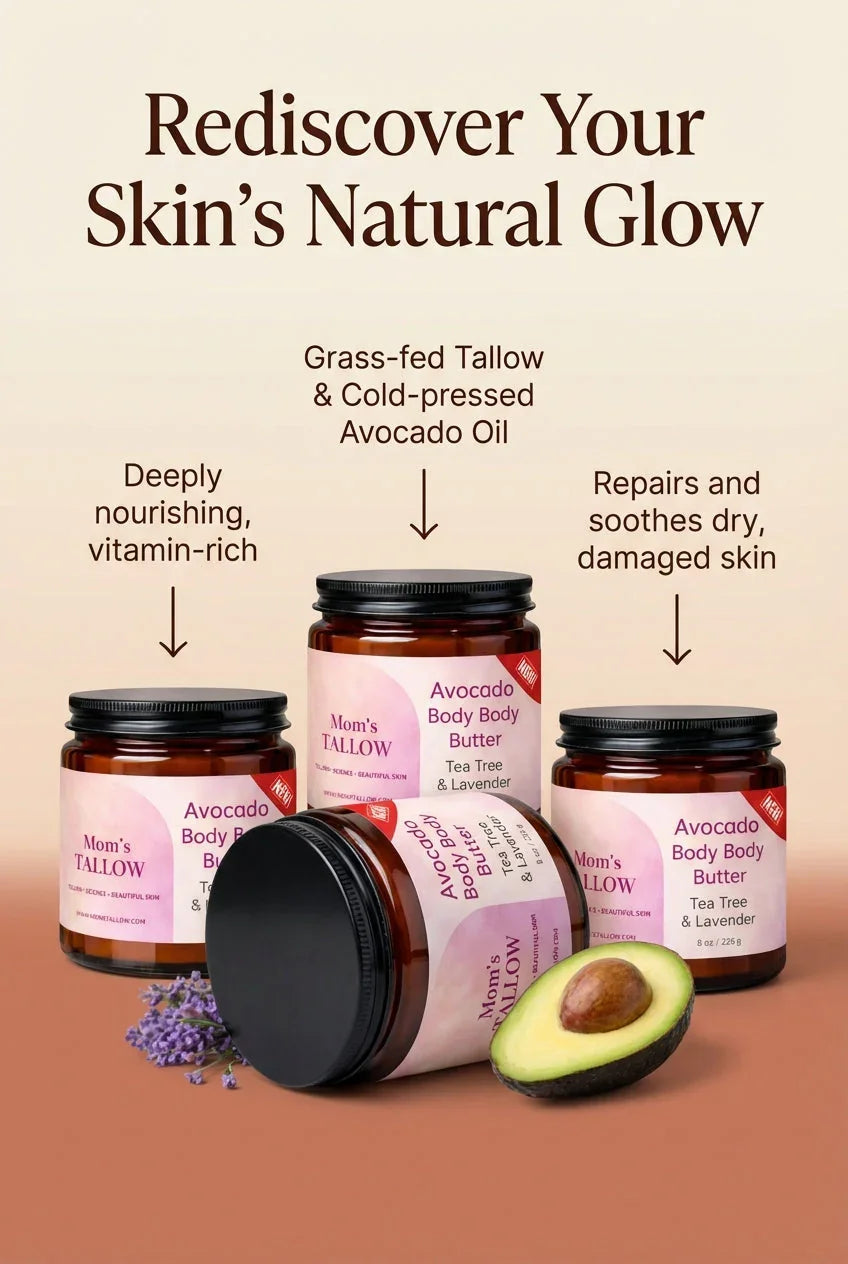 Mom’s Tallow Avocado Tallow Body Butter (8 oz)
