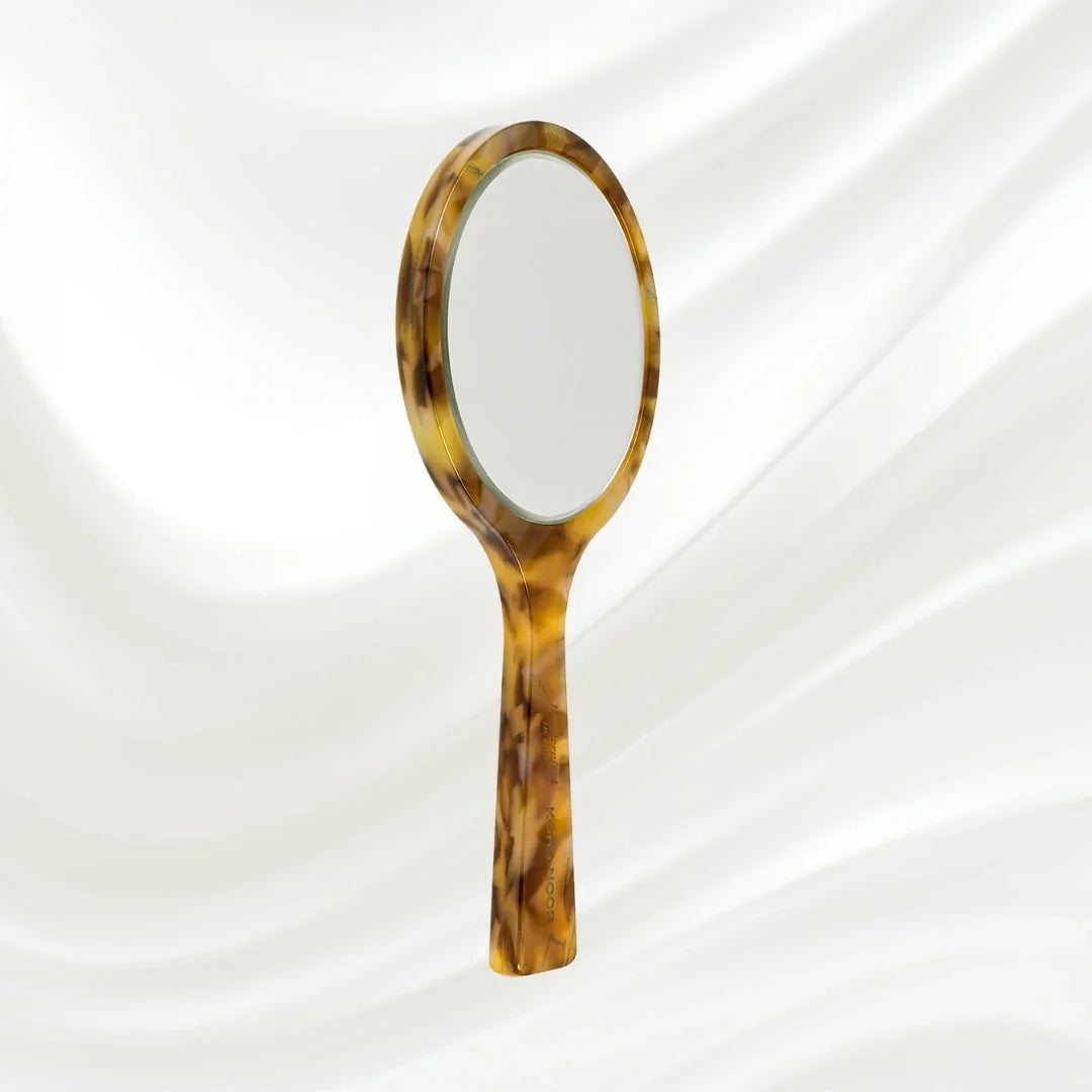 KOH-I-NOOR Luxury Hand Mirror - Honey Yellow | German Glass
