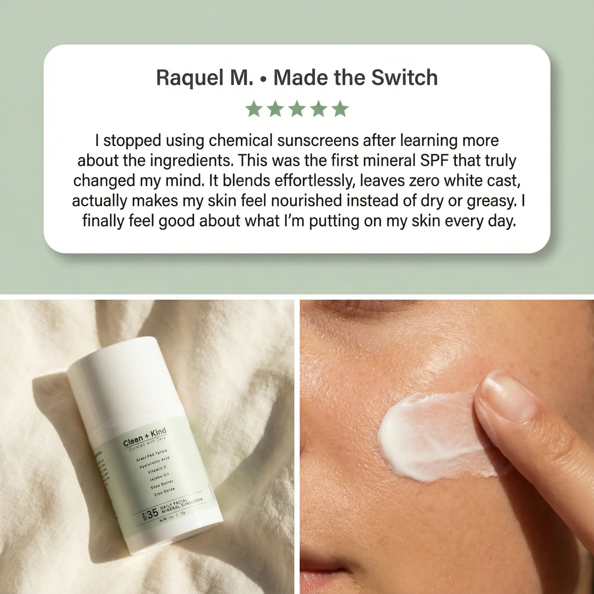 Clean + Kind Daily Moisturizing Sunscreen - SPF 35