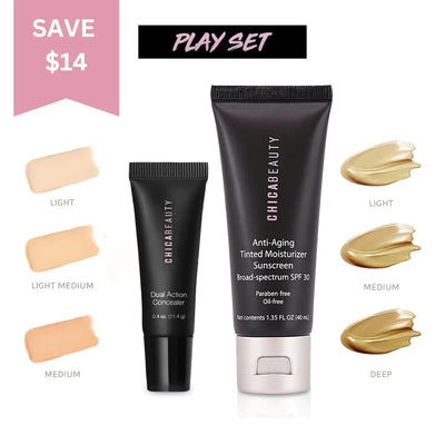 Chica Beauty PLAY SET (Tinted Moisturizer + Concealer) - Image 1