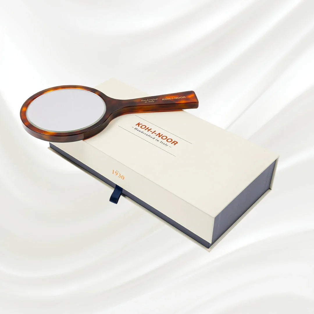 KOH-I-NOOR Luxury Hand Mirror - Classic Tortoiseshell