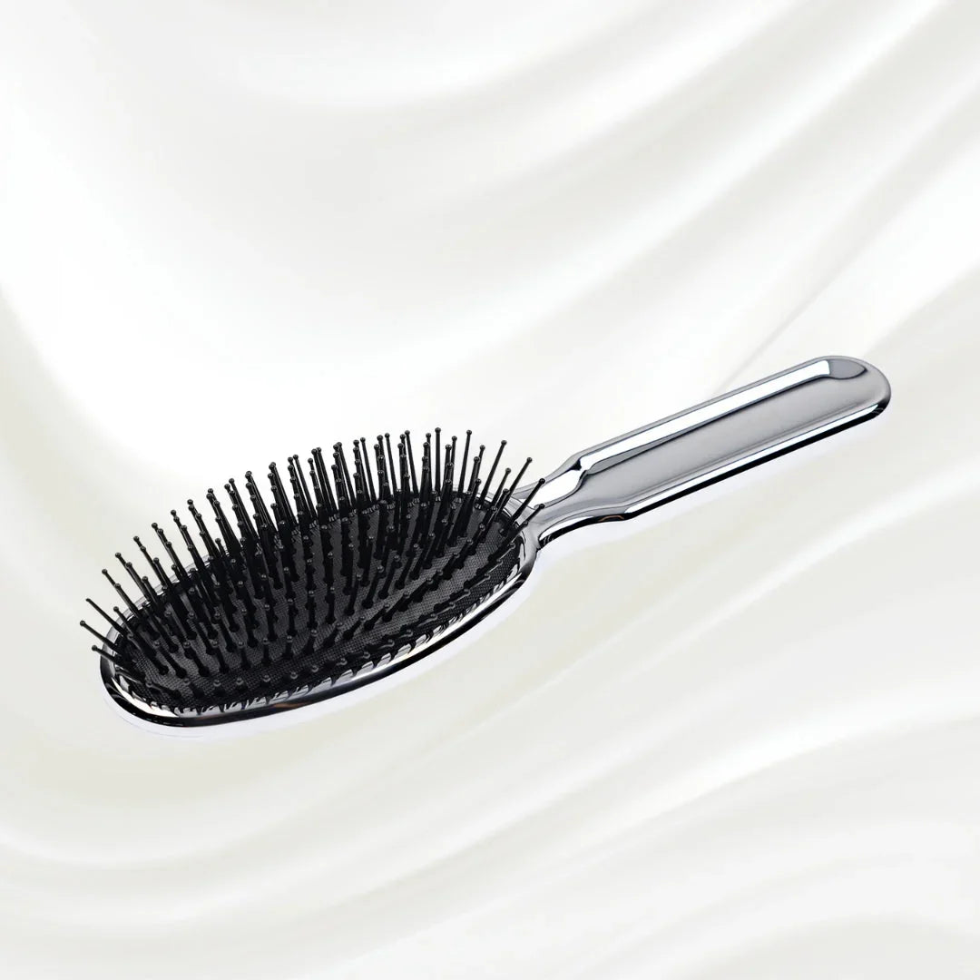 KOH-I-NOOR Metallic Pneumatic Oval Synthetic Pin Hairbrush