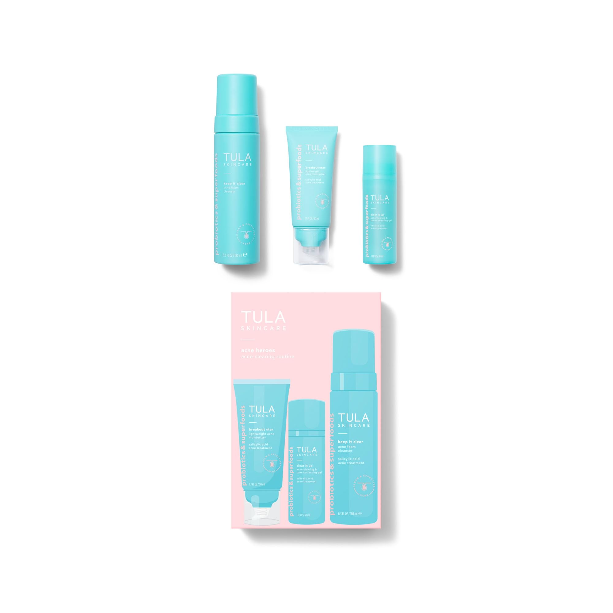 TULA Acne Heroes Acne Clearing Routine