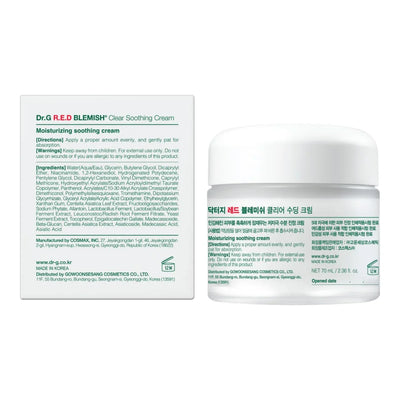 Dr.G R.E.D. Blemish Clear Soothing Cream - Calming Korean Moisturizer for Redness - Image 4