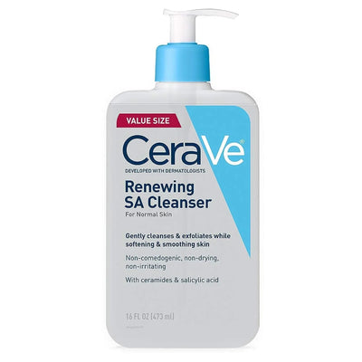 CeraVe Renewing Salicylic Acid Cleanser With Hyaluronic Acid, Niacinamide & Ceramides - Image 1
