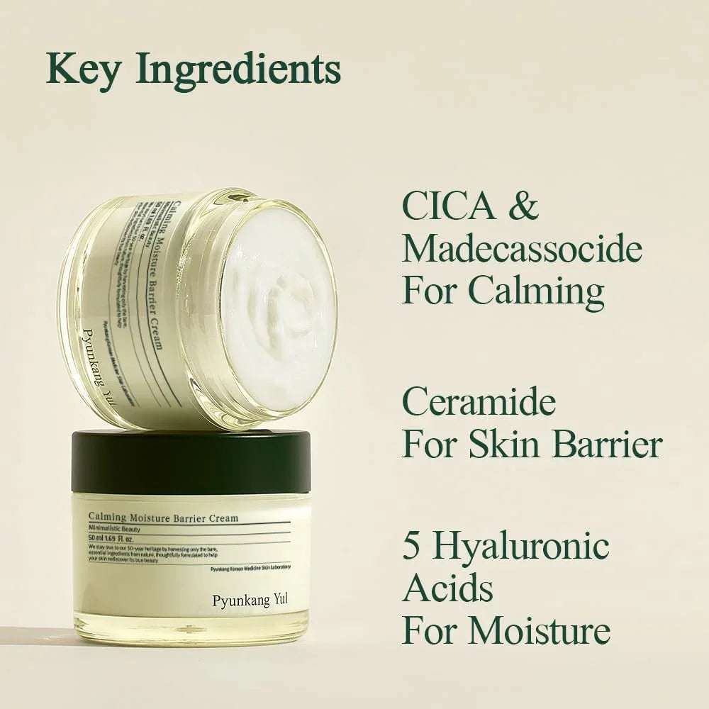 Pyunkang Yul PKY Calming Moisture Barrier Cream Hyaluronic Acid & Ceramide 1.69 Fl. Oz