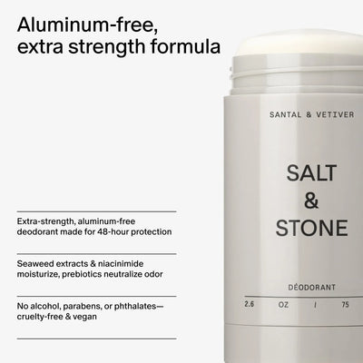 Salt & Stone Aluminum Free Deodorant - Santal & Vetiver - Image 3