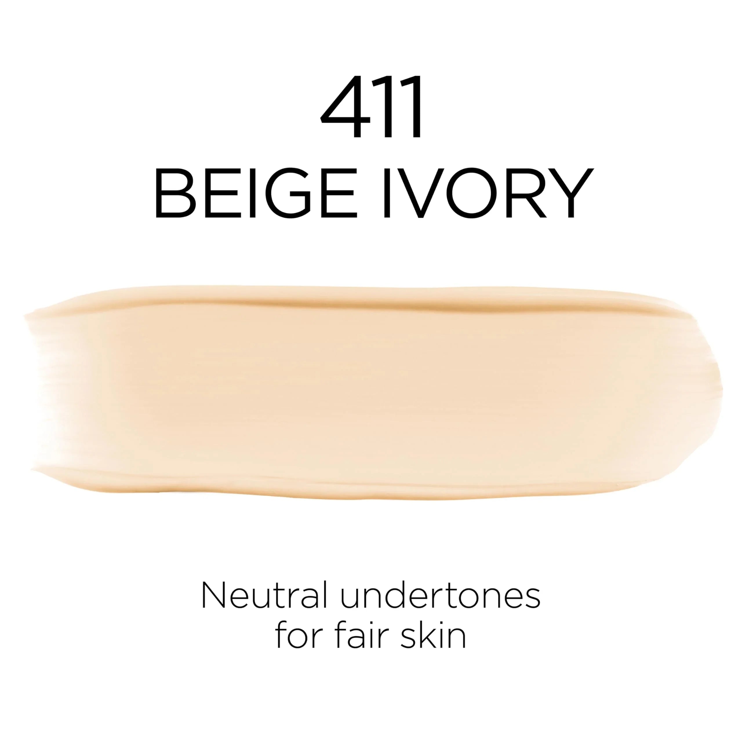 L'Oreal Paris Lightweight Foundation, 411 Beige Ivory, 1 Fl Oz, Packaging May Vary