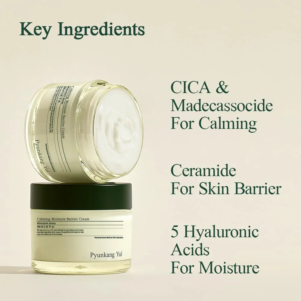 Pyunkang Yul PKY Calming Moisture Barrier Cream Hyaluronic Acid & Ceramide 3.38 Fl. Oz