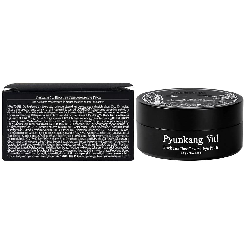 Pyunkang Yul PKY Black Tea Time Reverse Eye Patch for Anti-Aging with Kombucha