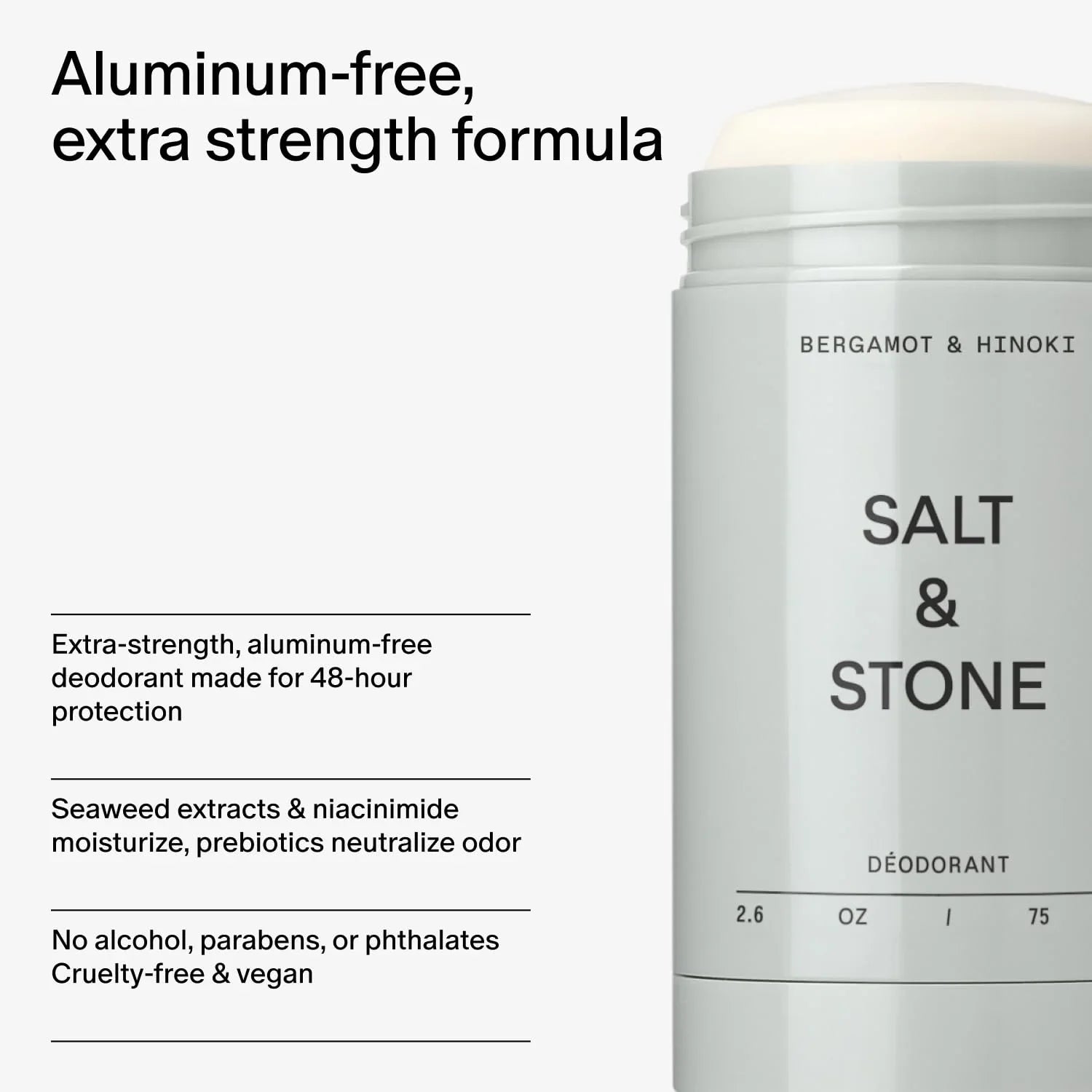 Salt & Stone Bergamot & Hinoki Deodorant