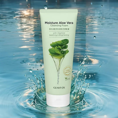 Glamfox Aloe Vera Cleansing Foam with Vitamin C, 5.29 Fl Oz - Image 2