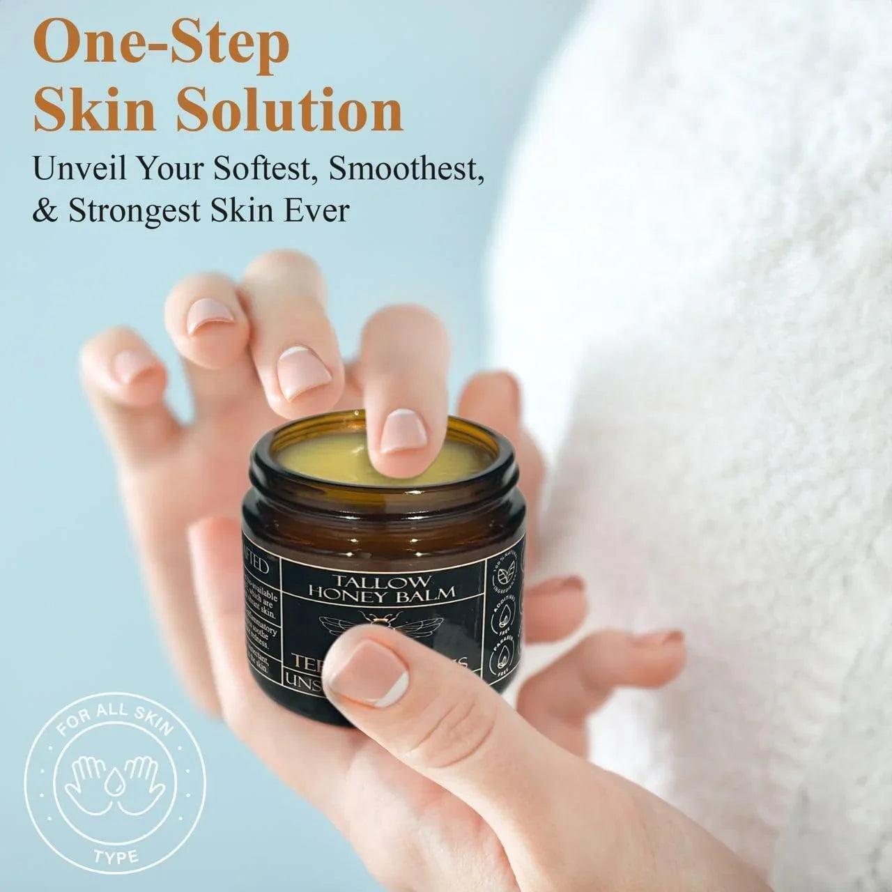 Terra Lotus - Organic Grass-Fed Beef Tallow Balm with Raw Honey