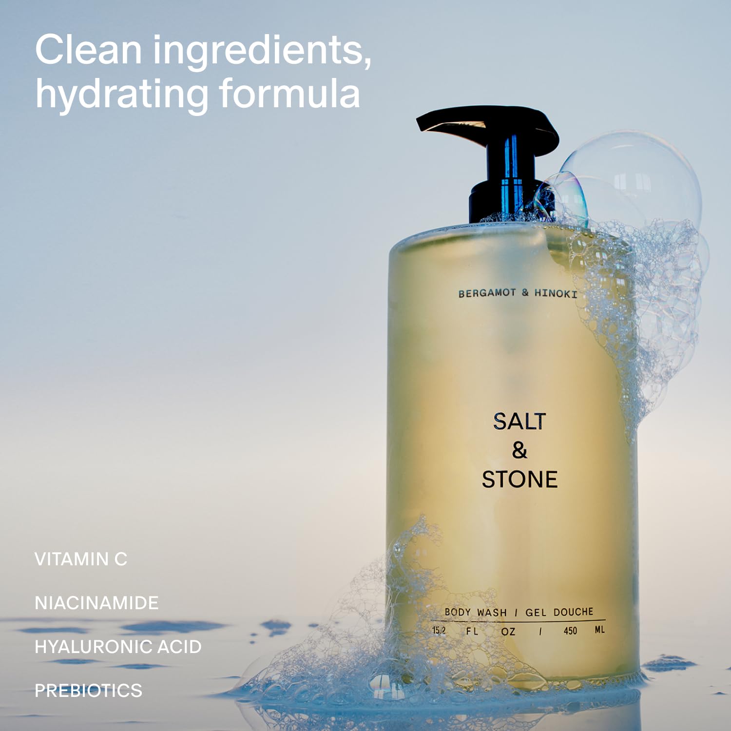 Salt & Stone Bergamot & Hinoki Body Wash & Lotion